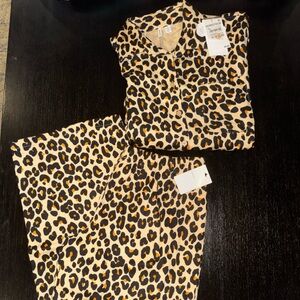🐆Nordstrom Leopard Pj 2pc set🐆